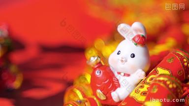 兔年春节喜庆红火4K视频